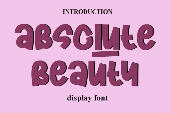 Absolute Beauty: A Display Font for Editorial Elegance and Brand Identity