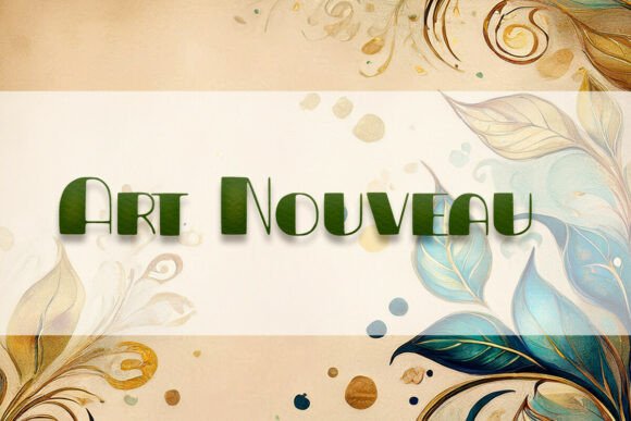 Art Nouveau Font: Elegant Display Type