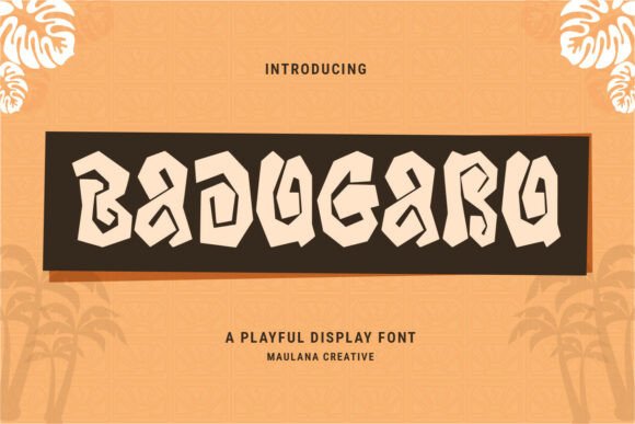 Badugaru: Playful Display Font