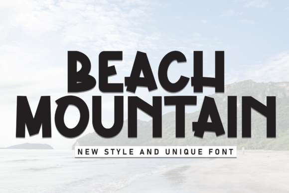 Beach Mountain Font for Web Design