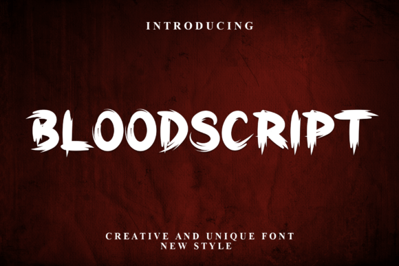 Bloodscript: A Friendly Display Font for Editorial Design