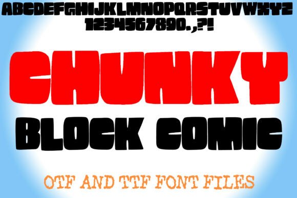Chunky Block Comic Display Font Review for Brand Design Projects