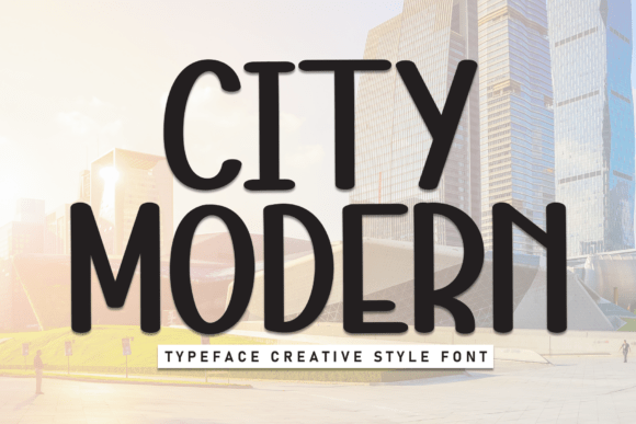 City Modern Display Font for Web Design and Digital Branding