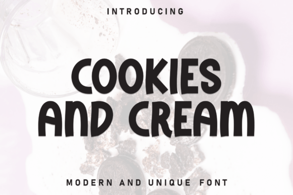 Cookies and Cream Font Review