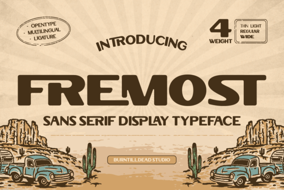 Fremost Display Font for Distinctive Editorial Design