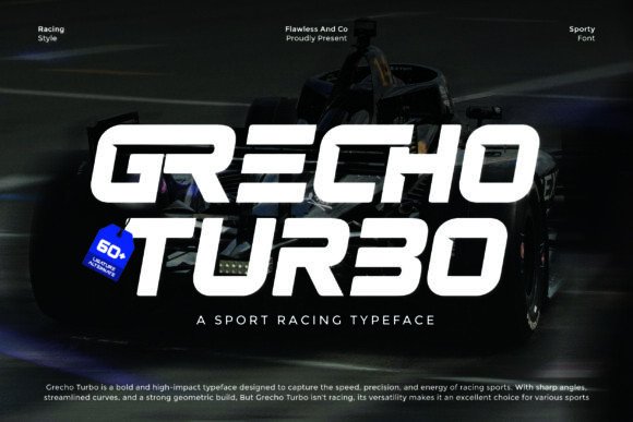 Grecho Turbo: A Bold Sport Font for Web Design