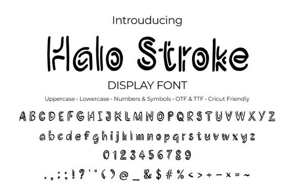 Halo Stroke Font for Playful Campaign Visuals