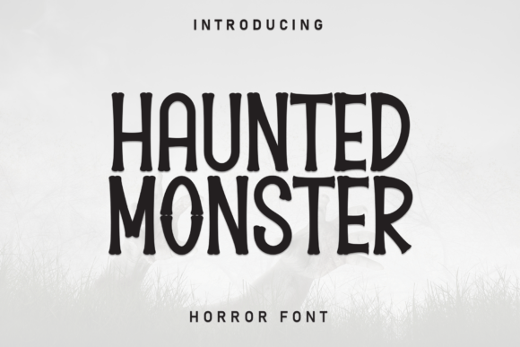 Haunted Monster Font for Web Design