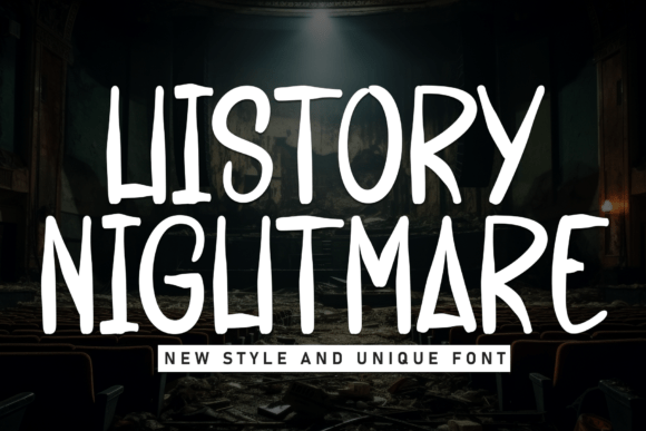 History Nightmare Font for Business