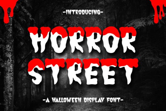 Horror Street Font for Halloween Design