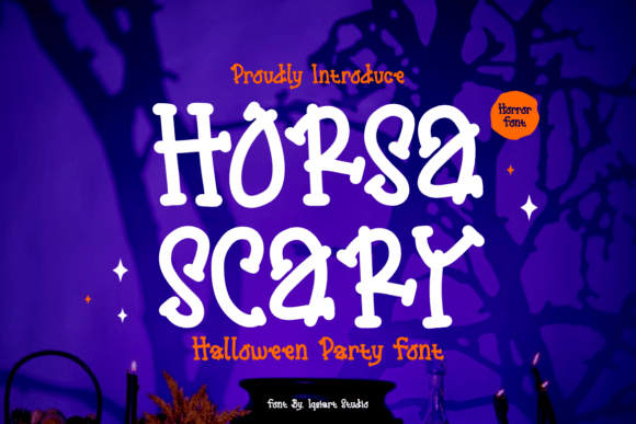 Horsa Scary Handwritten Display Font for Branding and Web Design