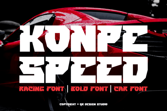 Konpe Speed: A Bold Display Font for Handmade Product Branding