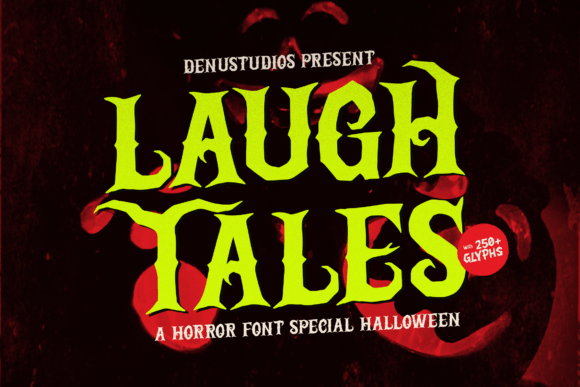 Laugh Tales: A Display Font Built for Eerie Web Design and Digital Branding