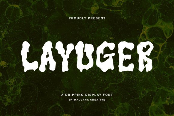 Layuger Horror Display Font for Dark Branding Projects