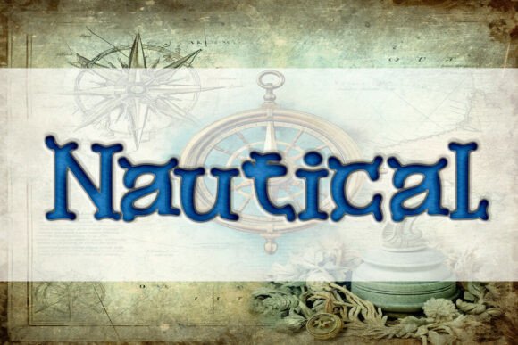 Nautical Font for Creative Design