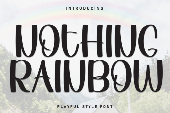 Nothing Rainbow Font for Creative Projects