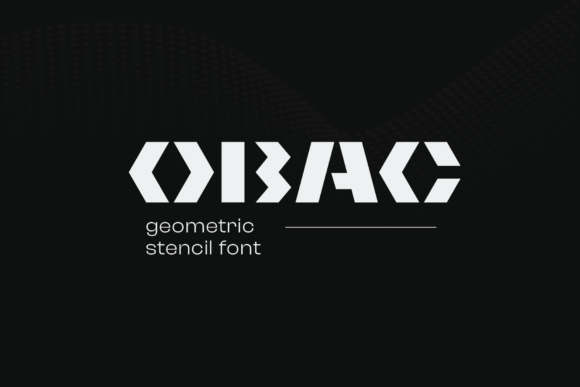 Obac: A Bold Geometric Font for Modern Design