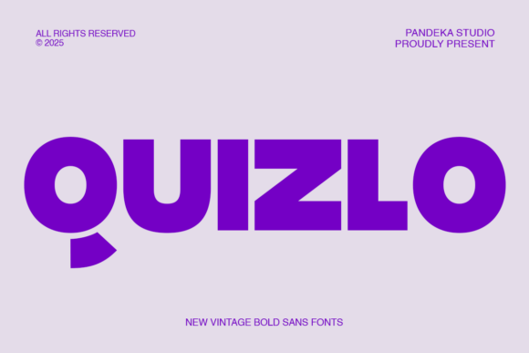Quizlo: A Playful Display Font for Engaging Editorial Design