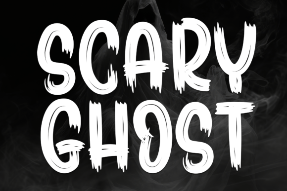 Scary Ghost Font for Creative Design