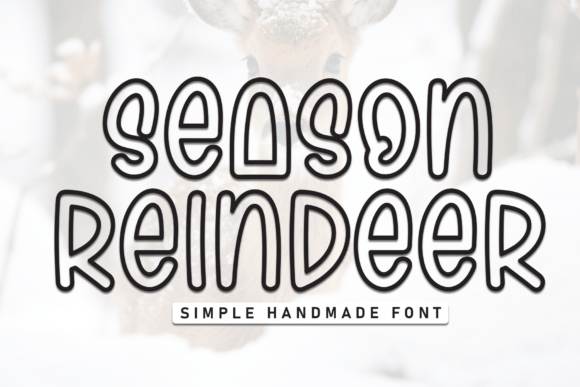 Season Reindeer Font for Business