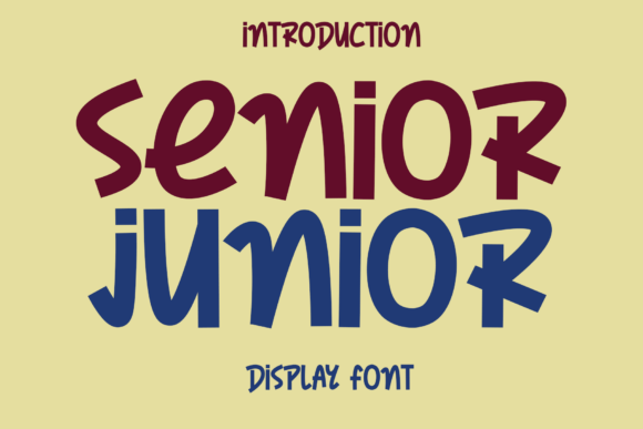 Senior Junior Font: A Casual Neat Typeface for Business Branding