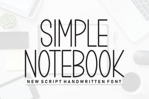 Simple Notebook Font for Creative Projects