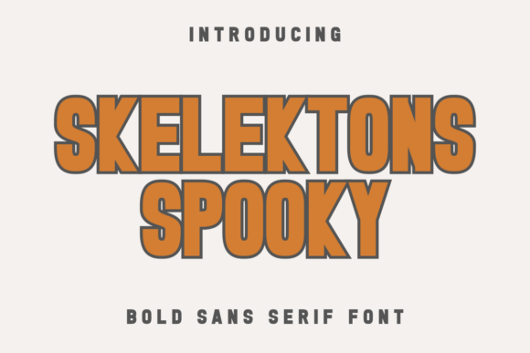 Skelektons Spooky: A Bold Display Font for Marketing Campaigns