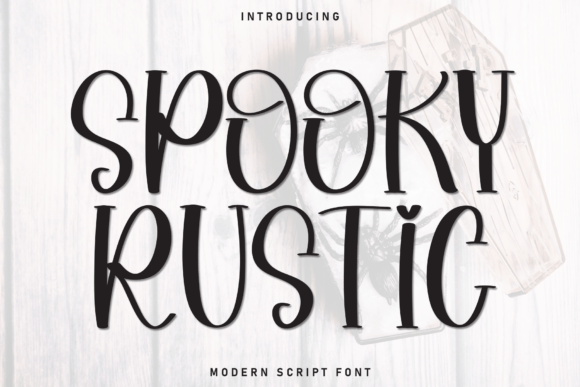 Spooky Rustic Display Font for Approachable Web Branding