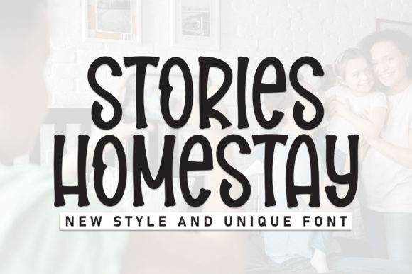 Stories Homestay Display Font for Modern Web Design