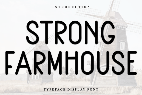 Strong Farmhouse: A Display Font for Festive Branding Projects