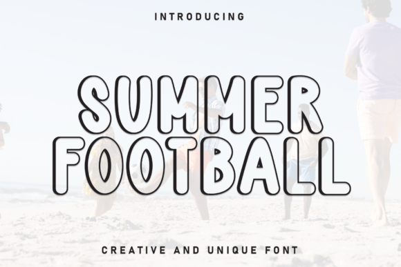 Summer Football Font for Business Branding