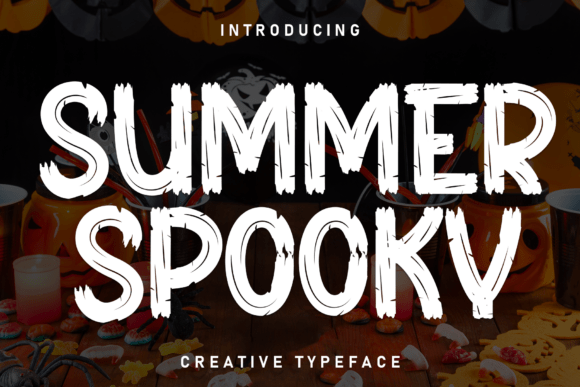 Summer Spooky Font for Creative Projects