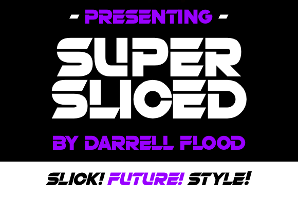 Super Sliced: A Bold Display Font for Futuristic Web Experiences