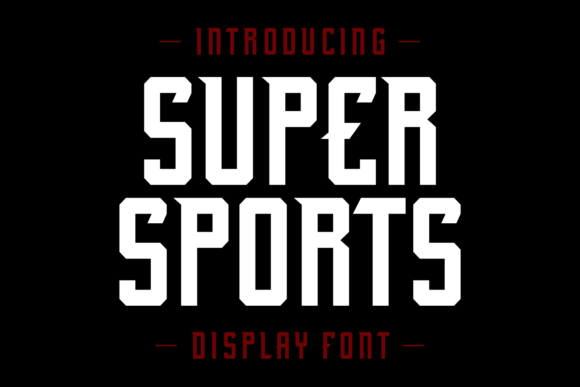 Super Sports: A Dynamic Display Font for Editorial Headers and Branding