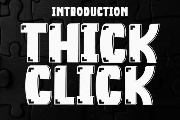 Thick Click Font for Business Branding