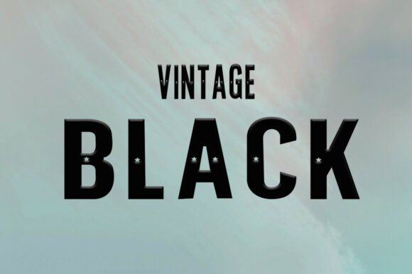 Vintage Black Font for Bold Campaigns
