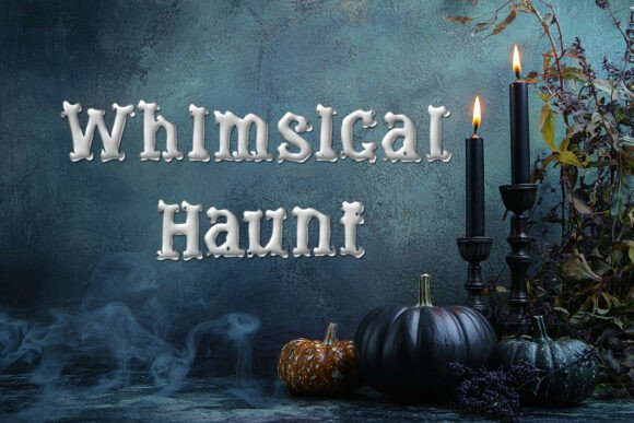 Whimsical Haunt: A Playful Display Font for Campaign Headlines