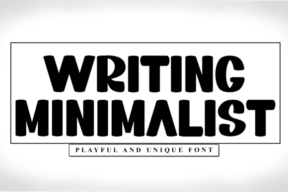 Writing Minimalist Font